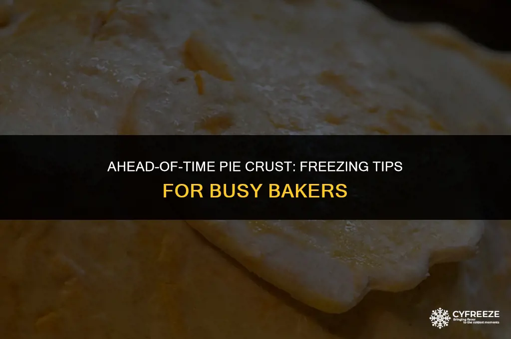 can i make pie crust ahead of time and freeze