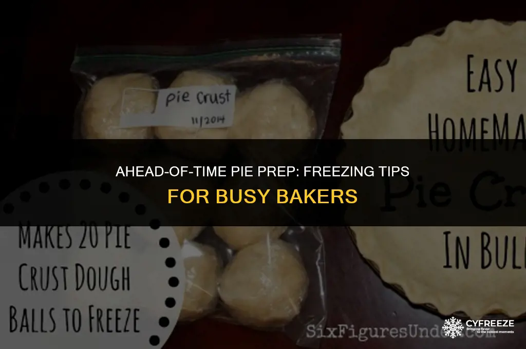 can i make pies ahead of time and freeze