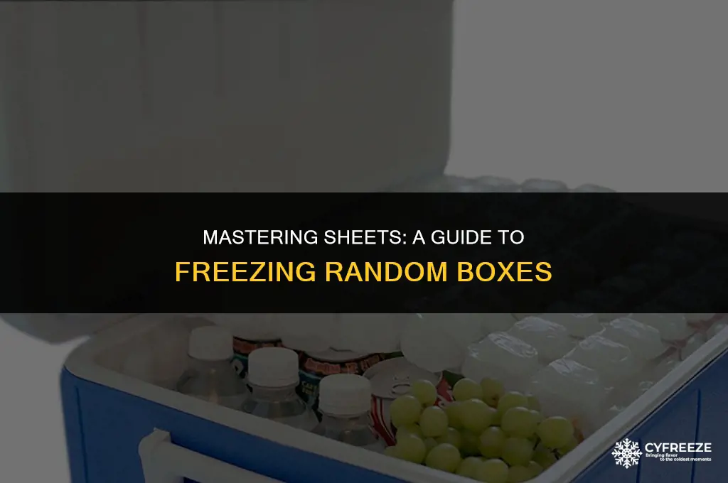 can i make random boxes in sheets freeze