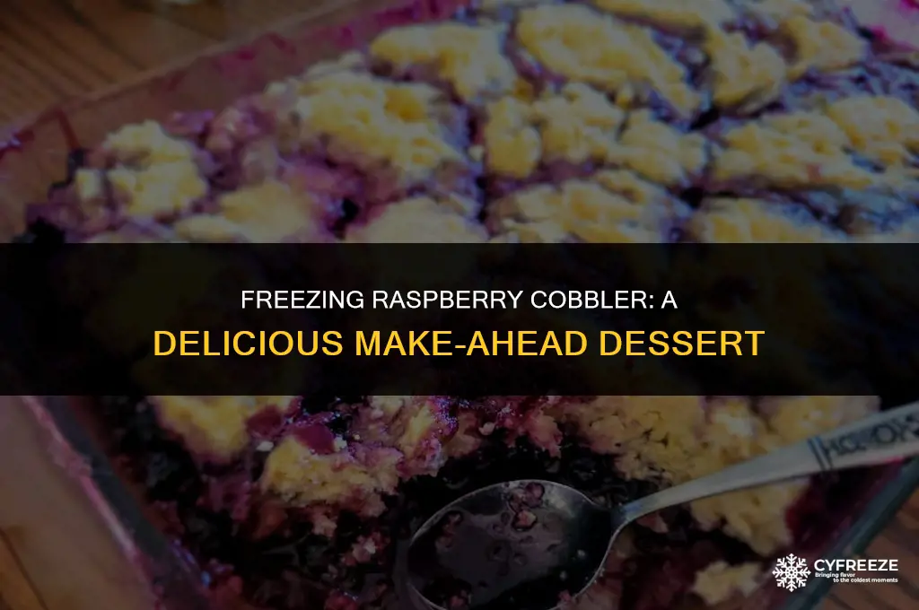 can i make raspberry cobbler to freeze