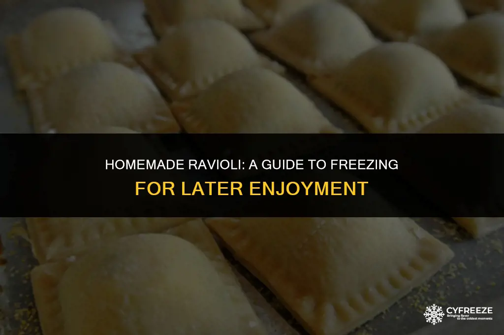 can i make ravioli and freeze it
