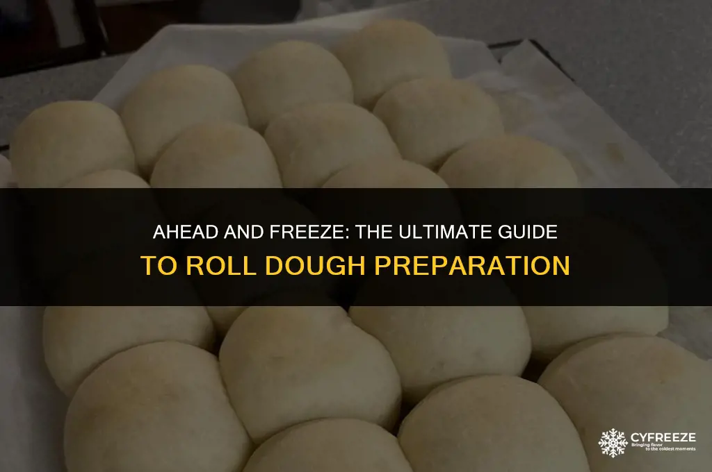 can i make roll dough ahead and freeze