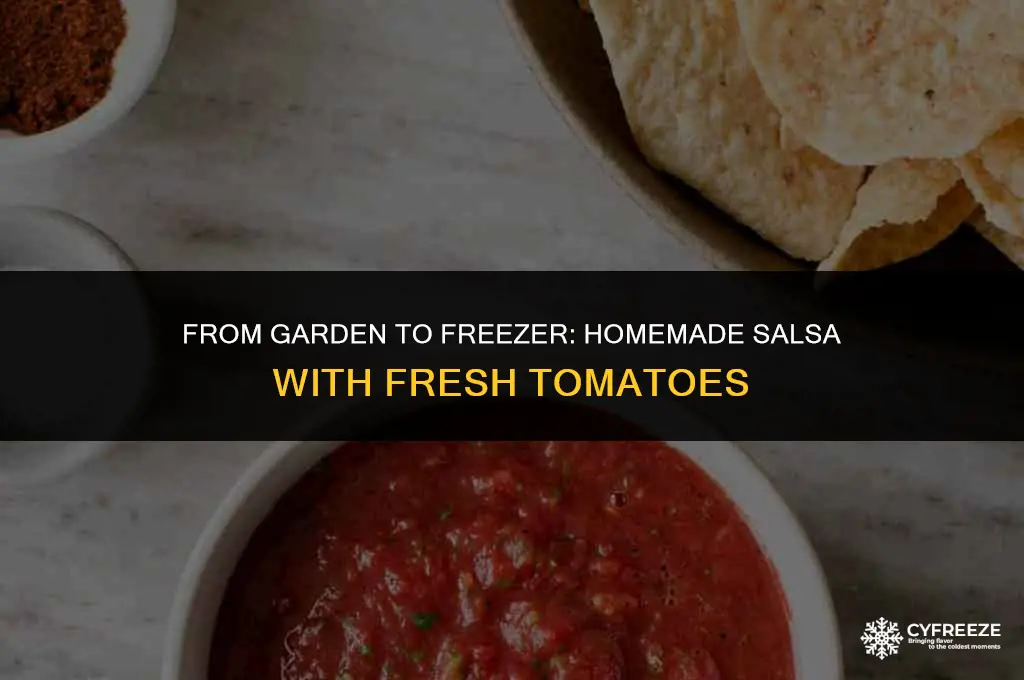 can i make salso with garden tomatoes and freeze it