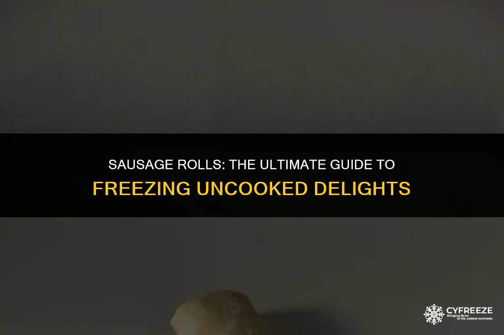 can i make sausage rolls and freeze them uncooked