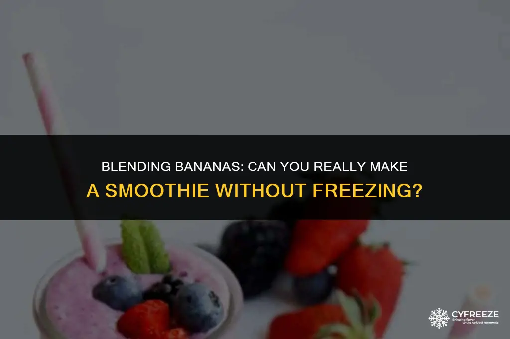 can i make smoothie wothout freezing banab