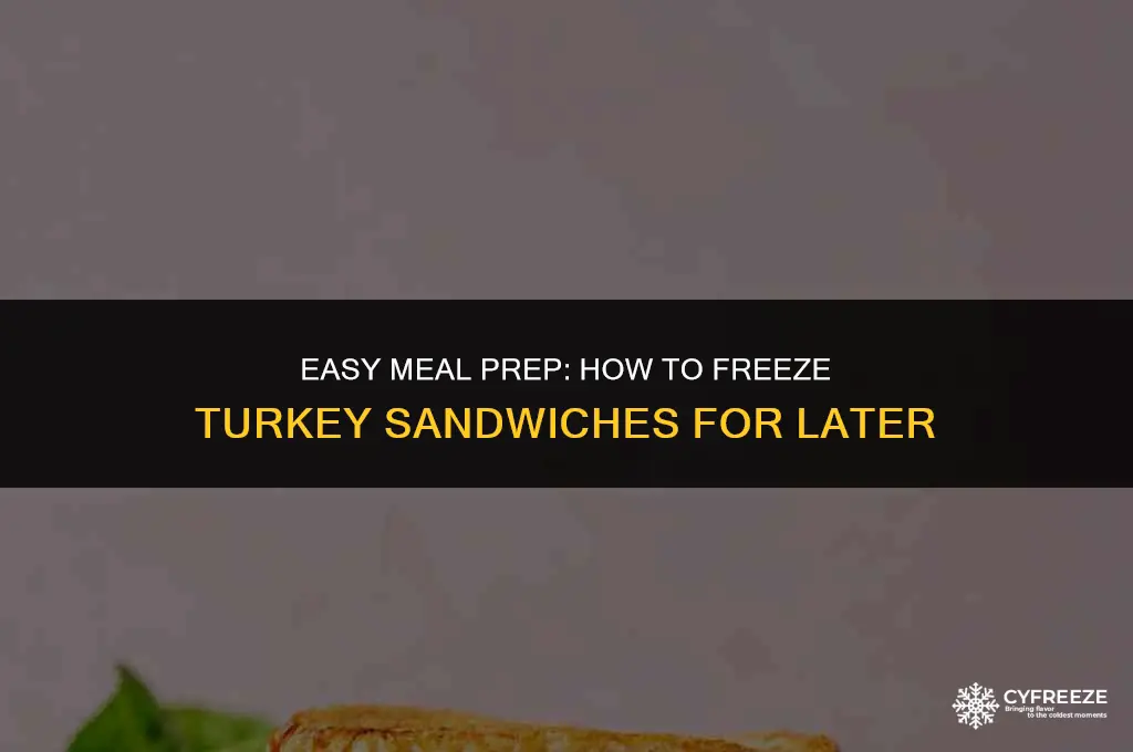 can i make turkey sandwiches and freeze them