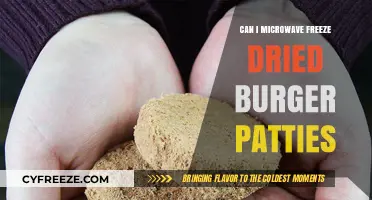 Reviving Freeze-Dried Burger Patties: The Microwaving Dilemma