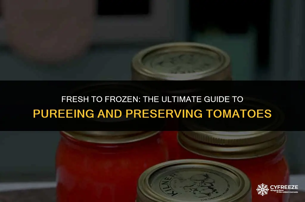 can i puree fresh tomatoes and freeze them
