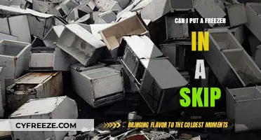 Eco-Friendly Disposal: Can You Put a Freezer in a Skip?