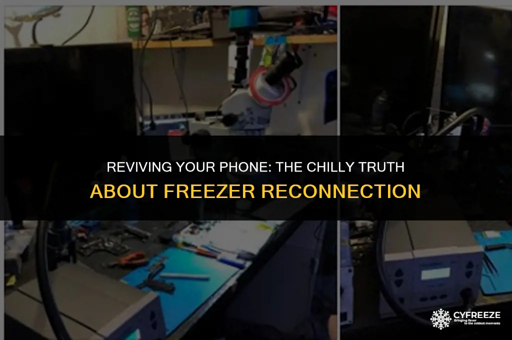 can i put a phone in freezer to reconnect