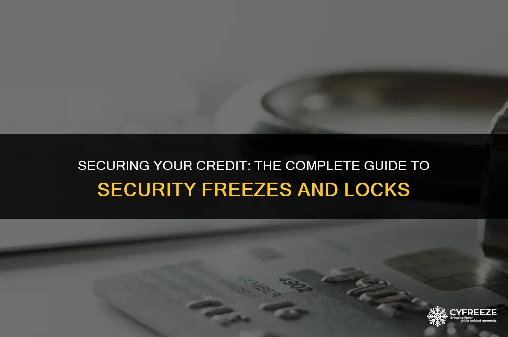 can i put a security freeze on a credit lock