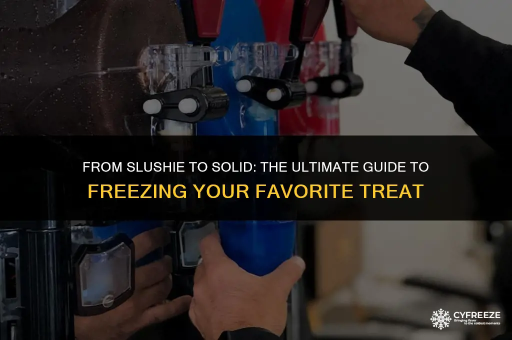 can i put a slushie in the freezer