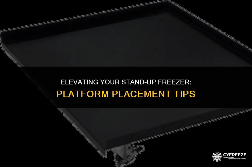 can i put a stand up freezer on a platform