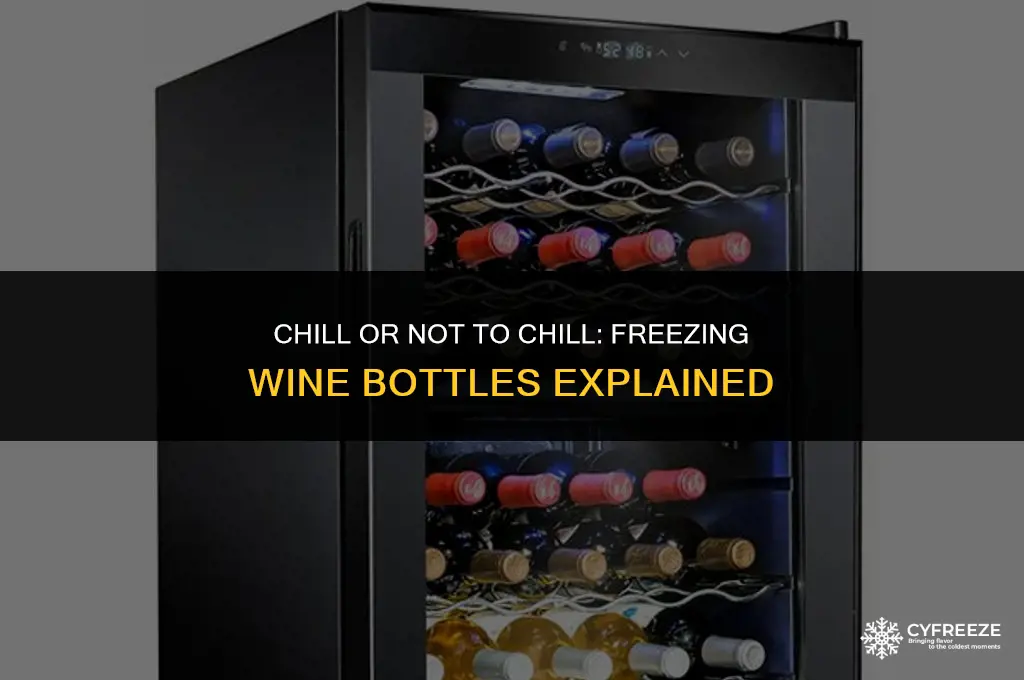 can i put a wine bottle in the freezer