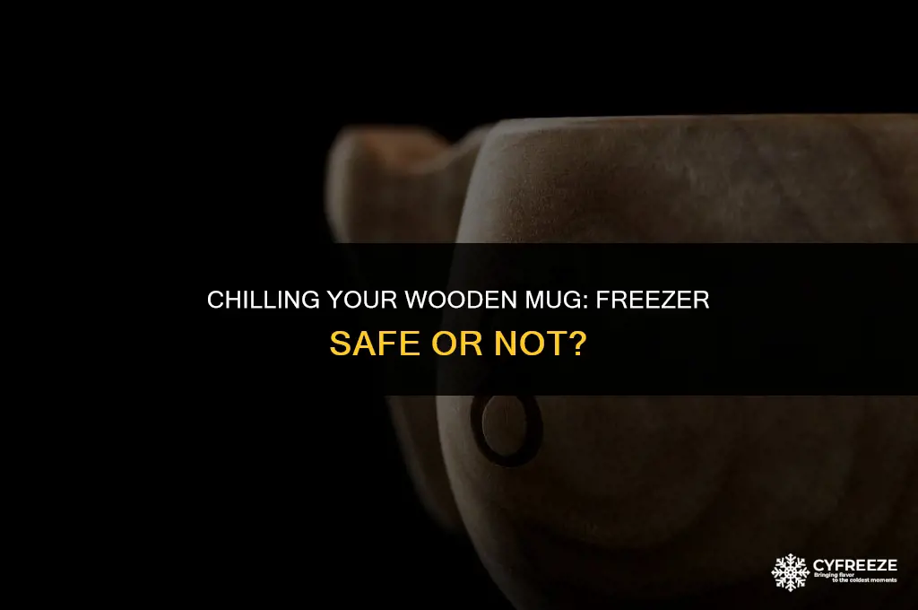 can i put a wooden mug in the freezer