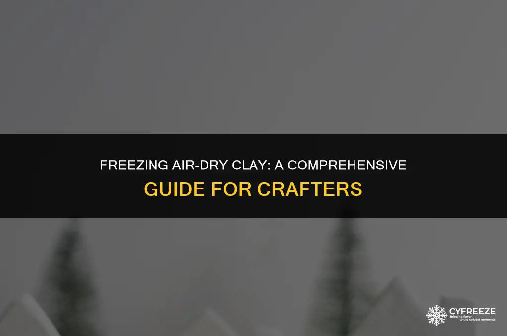 can i put air dry clay in the freezer