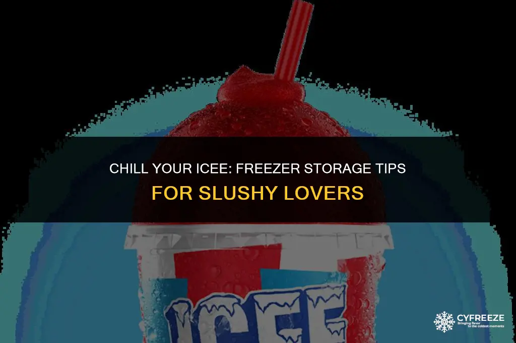 can i put an icee in the freezer