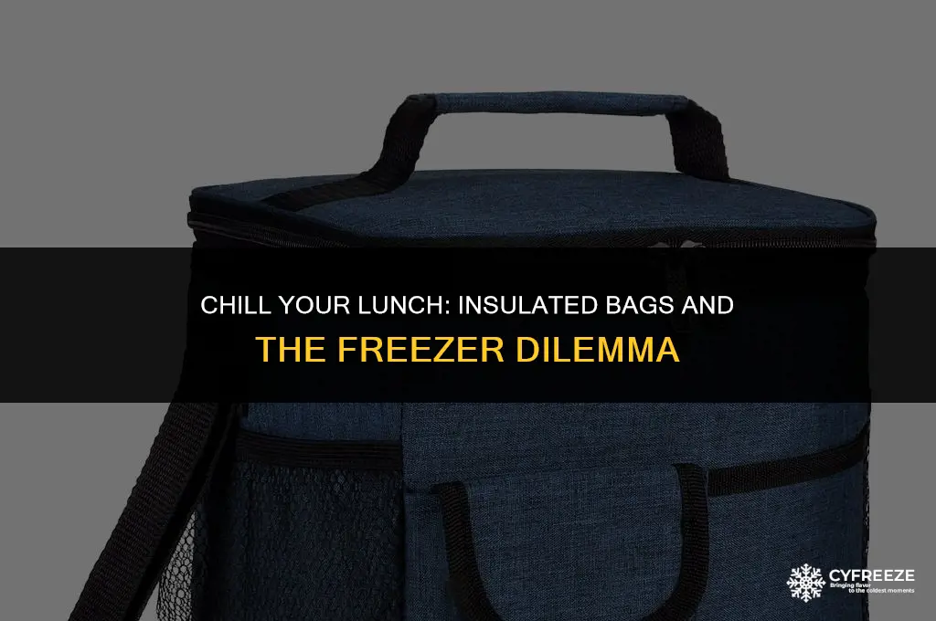 can i put an insulated lunch bag in the freezer