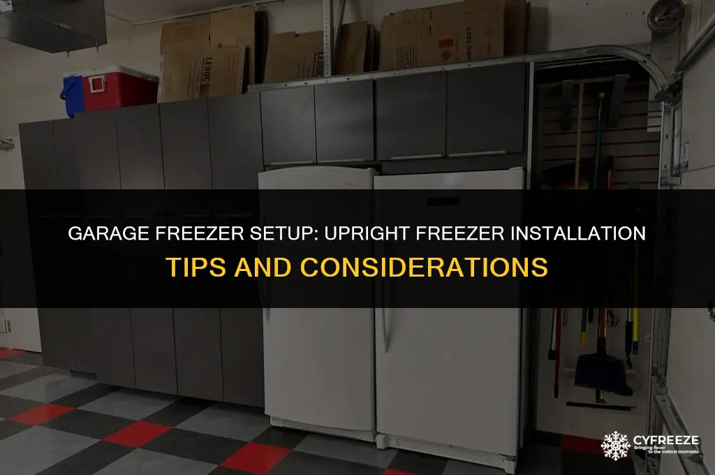 can i put an upright freezer in my garage