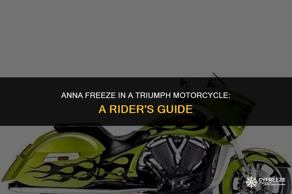 can i put anna freeze in my triumph motorcycle