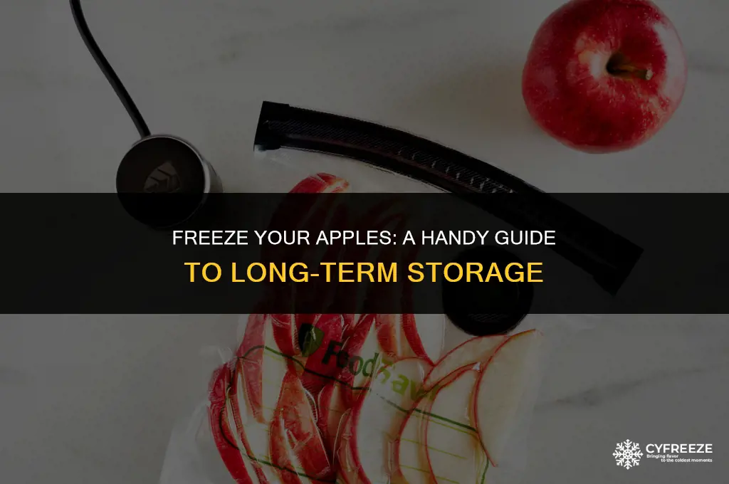 can i put apples in the freezer