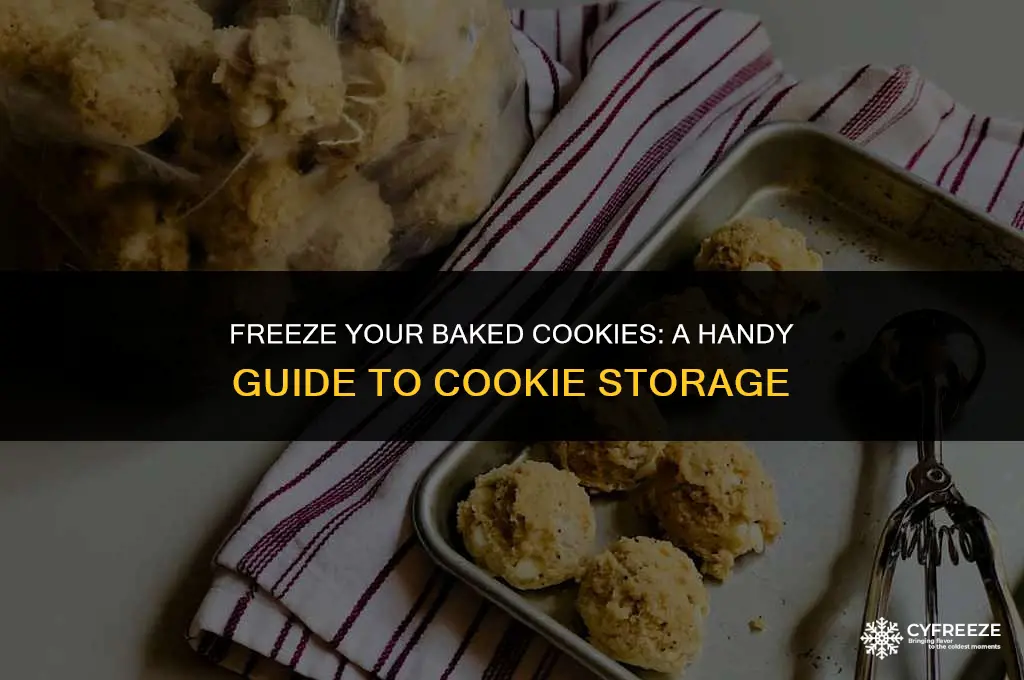 can i put baked cookies in the freezer