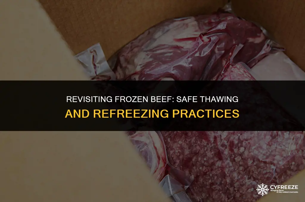 can i put beef back in freezer