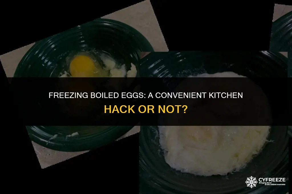 can i put boiled eggs in the freezer