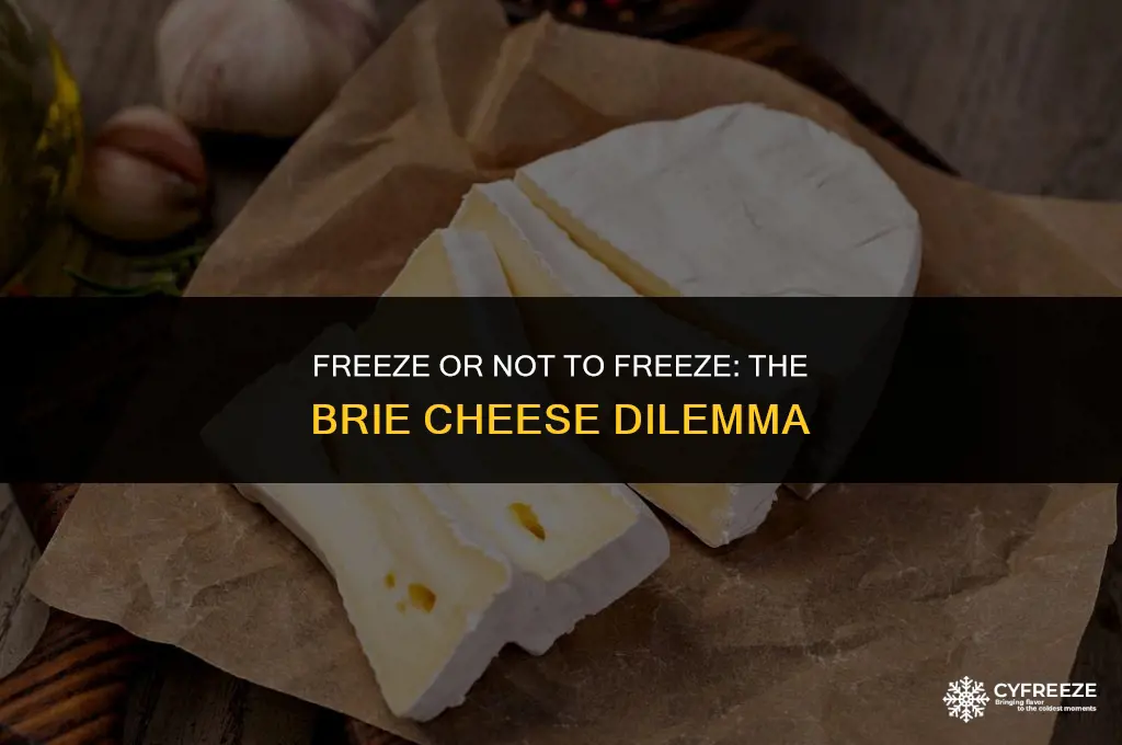 can i put brie cheese in the freezer