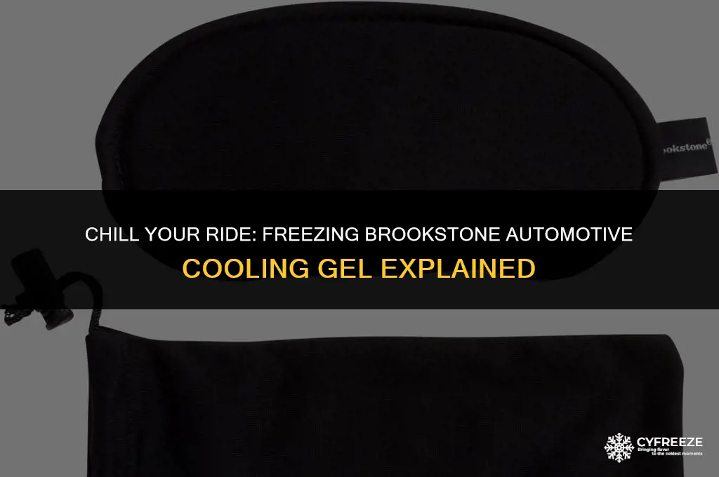 can i put brookstone automotive cooling gel in freezer