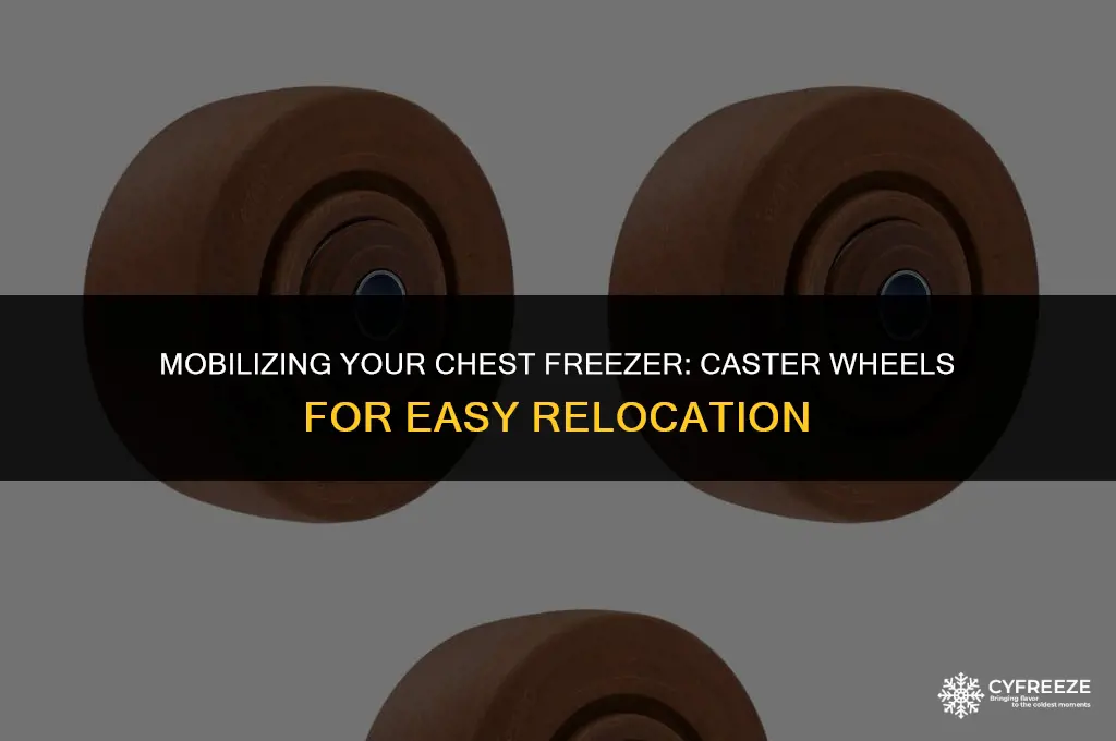 can i put casters on chest freezer