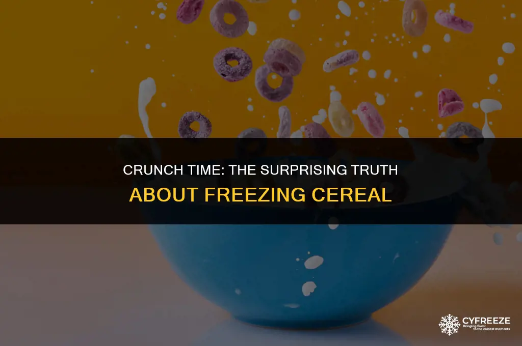 can i put cereal inthe freezer