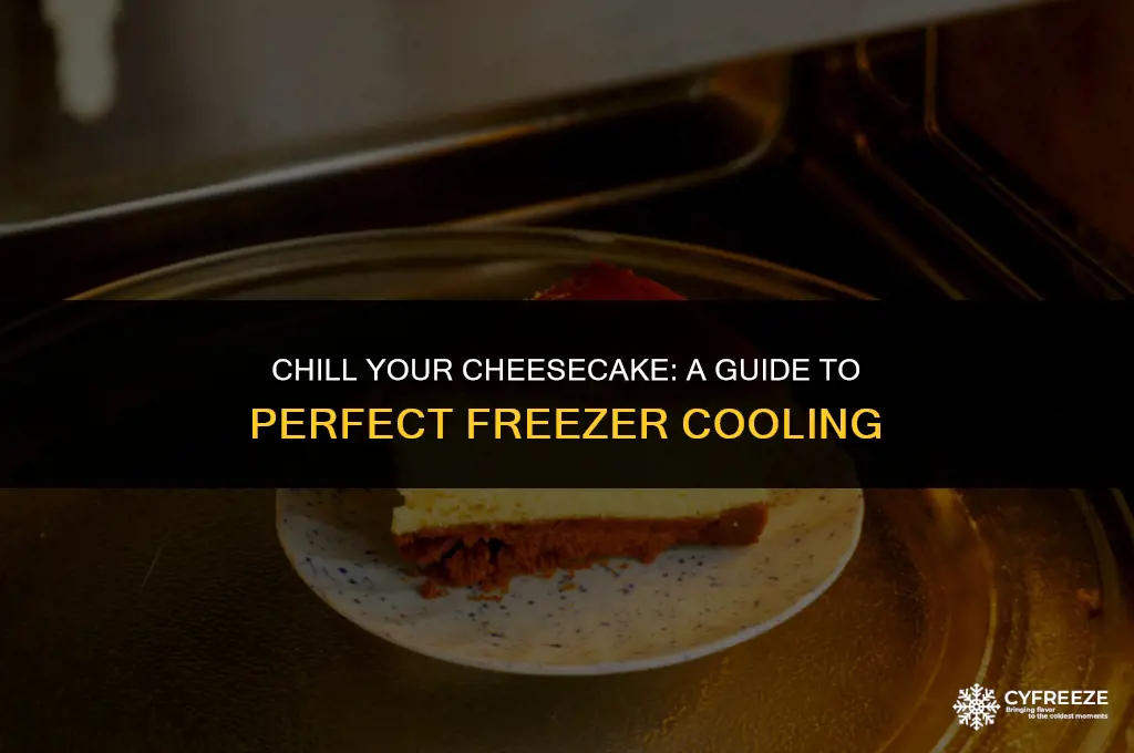 can i put cheesecake in freezer to cool