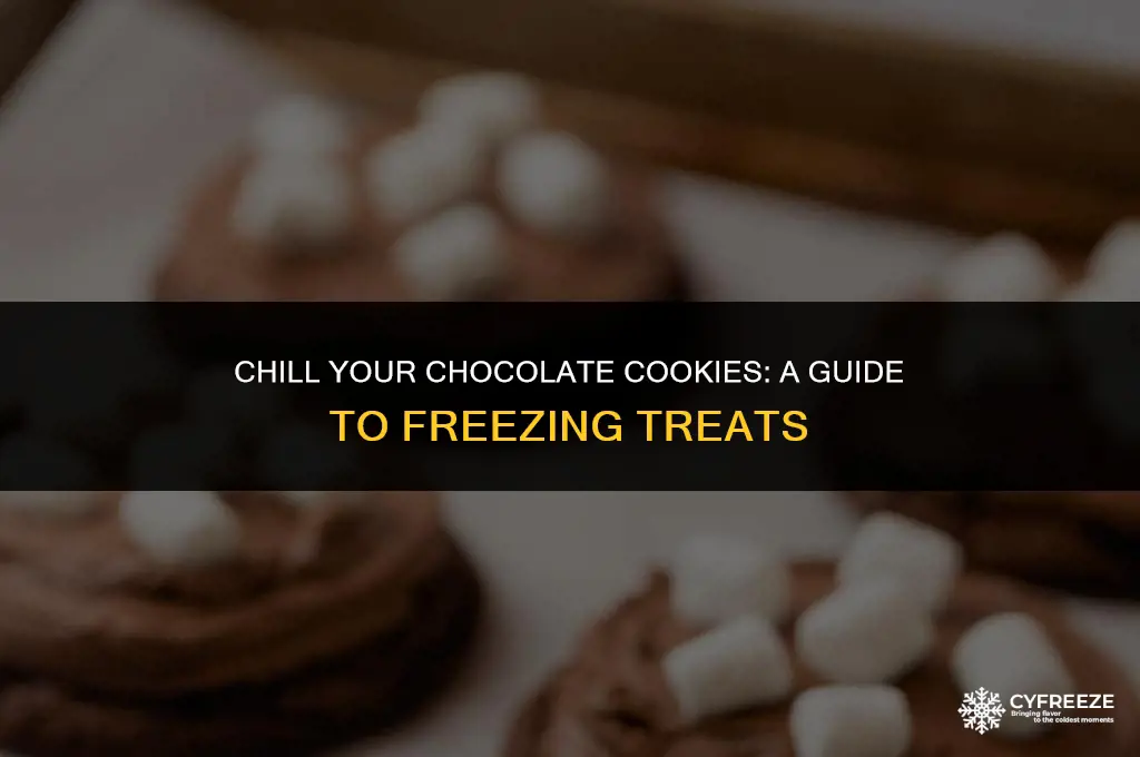 can i put chocolate cookies in the freezer to cool