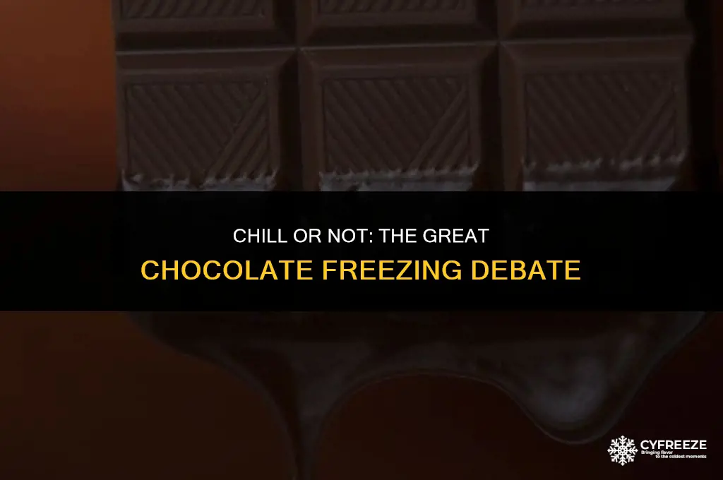 can i put chocolate in freezer