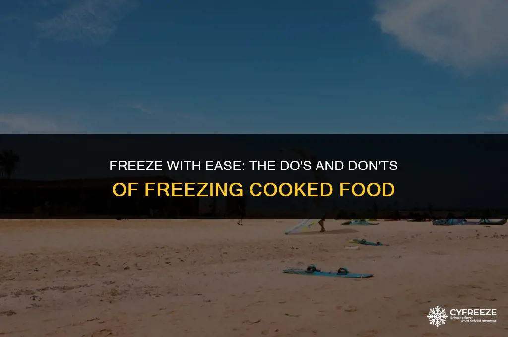 can i put cooked food straight in the freezer