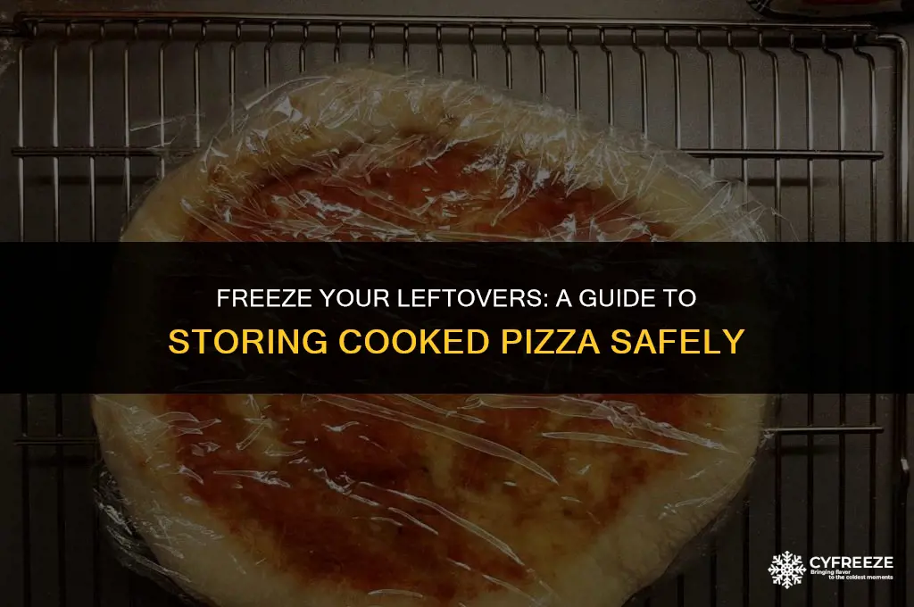 can i put cooked pizza in the freezer