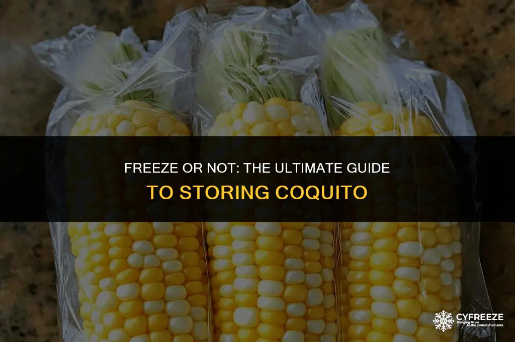can i put coquito in the freezer