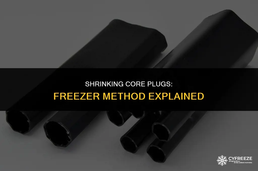 can i put core plug in freezer to shrink