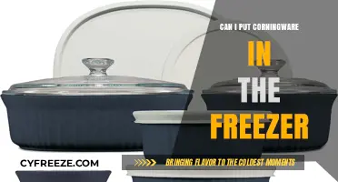 Safely Storing CorningWare: Freezer Do's and Don'ts