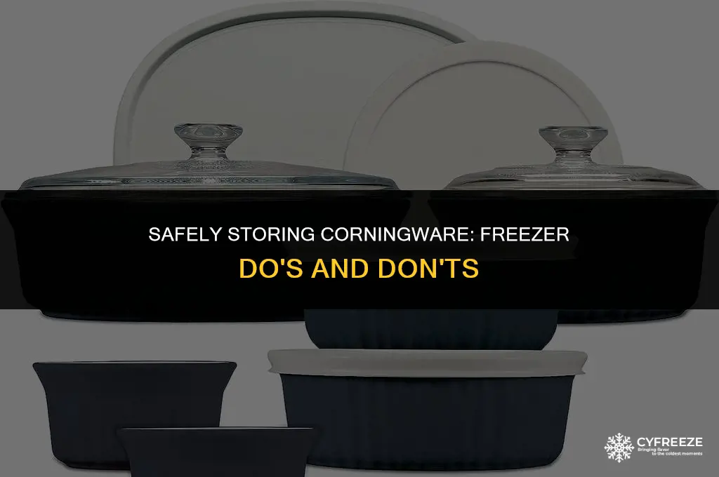 can i put corningware in the freezer