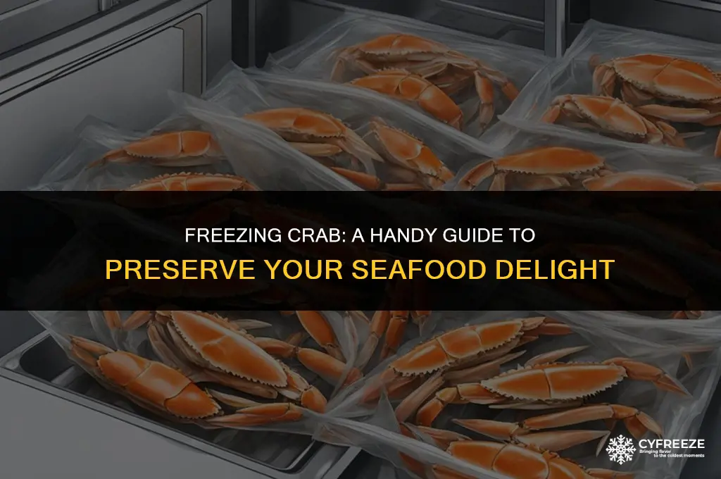 can i put crab in freezer