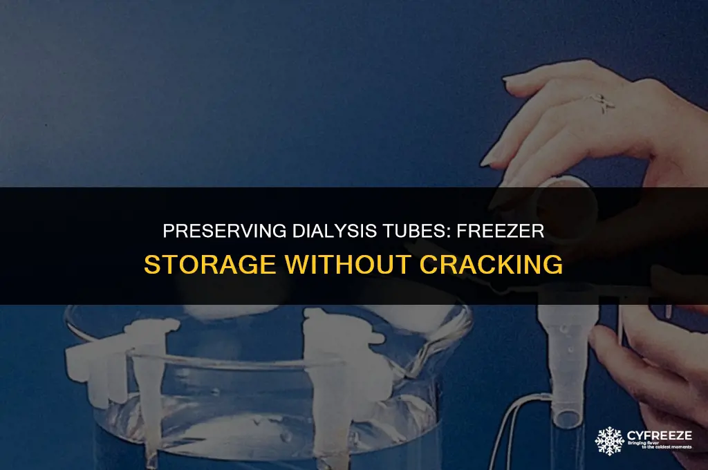 can i put dialysis tube in freezer without cracking researchgate