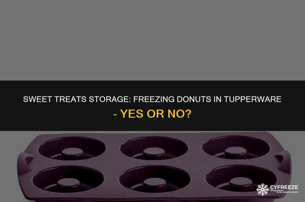 can i put donuts in tupperware and freeze it