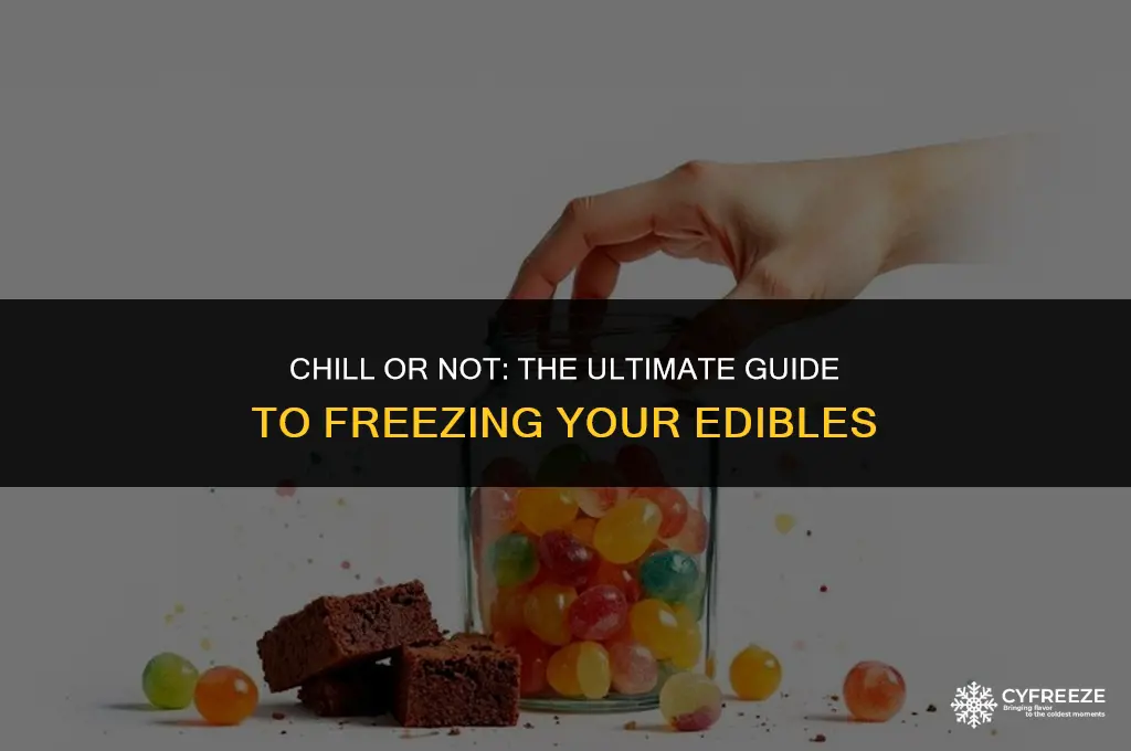 can i put edibles in freezer
