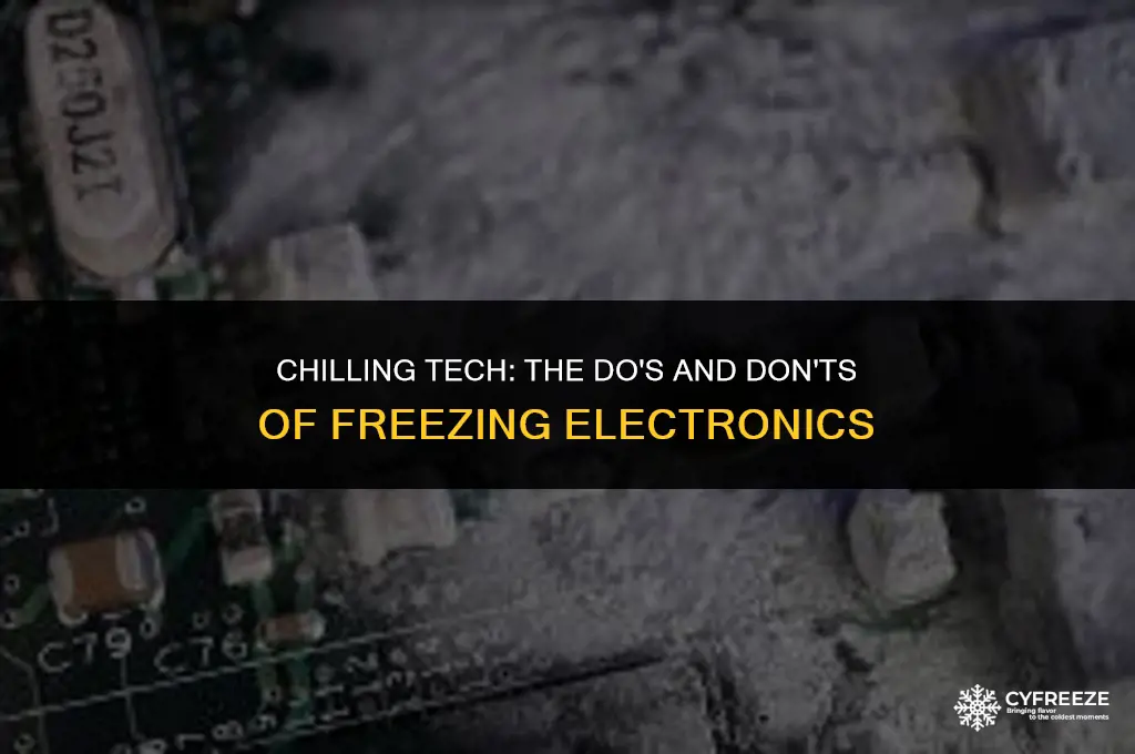 can i put electronics in the freezer