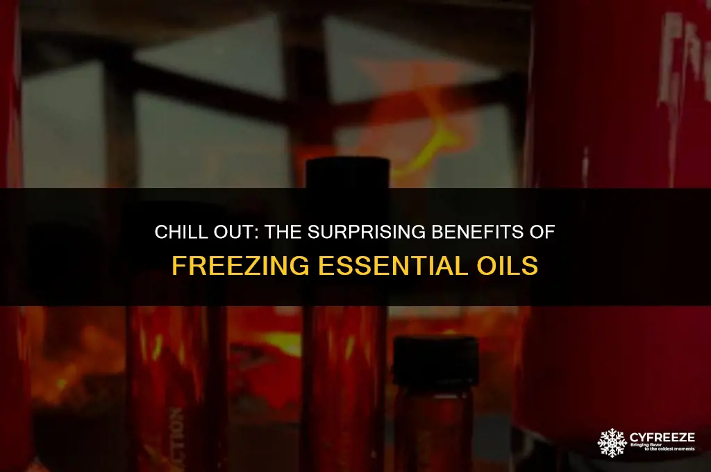 can i put essential oils into the freezer