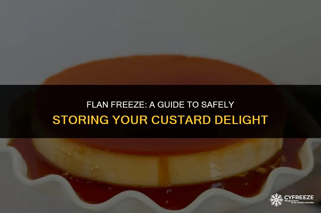 can i put flan in the freezer