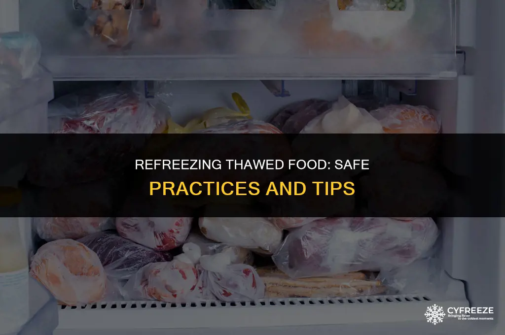 can i put food straight back in freezer after defrosting