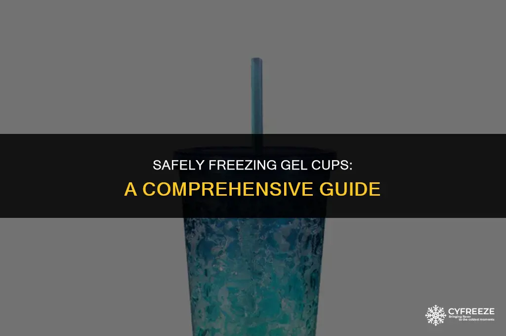 can i put freezer gel cup in freezer